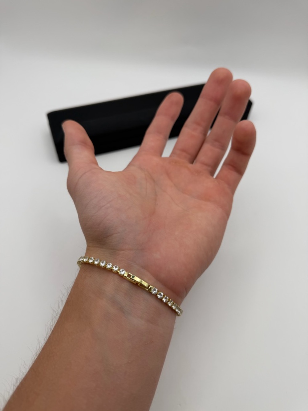 Gold Tennis Bracelet - 3mm - Picture 5 of 6